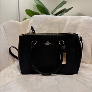 Coach Black Crossbody Bag with Gold Hardware